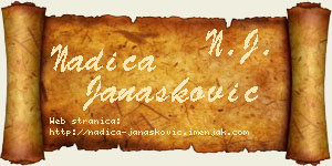 Nadica Janašković vizit kartica
